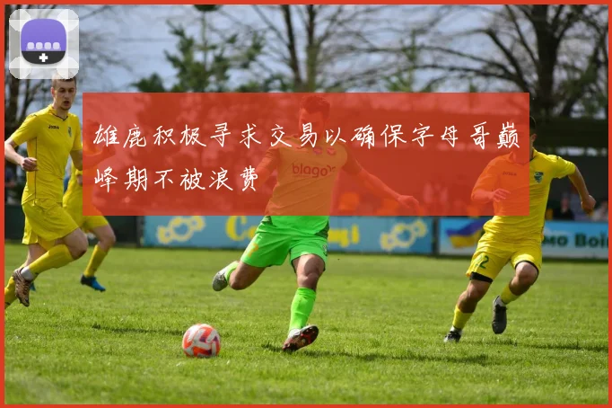 雄鹿积极寻求交易以确保字母哥巅峰期不被浪费